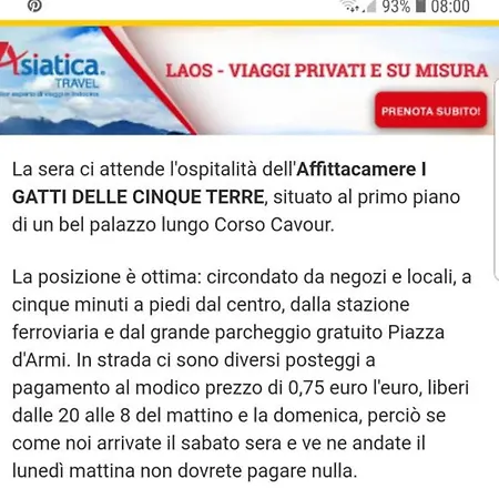 I Gatti Delle 5 Terre 게스트하우스 4*